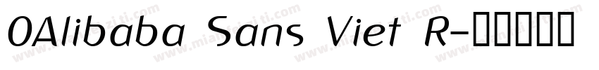 0Alibaba Sans Viet R字体转换
